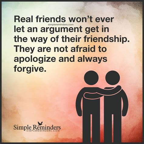 Real Friends Wont Ever Let An Argument Get In The Way Of Their