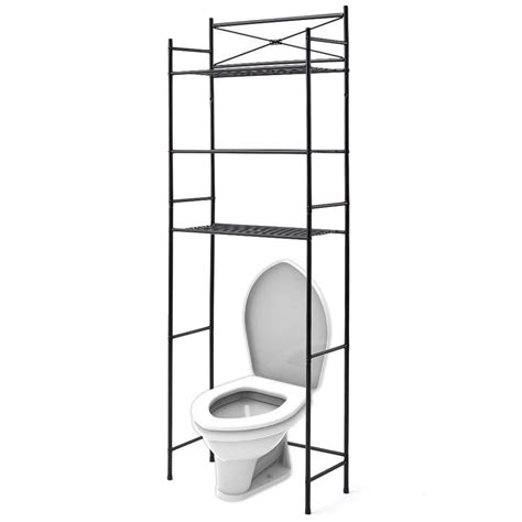 Choose from contactless same day delivery, drive up and more. Bathroom Shelving Unit Iron Over Toilet Rack Black Storage ...