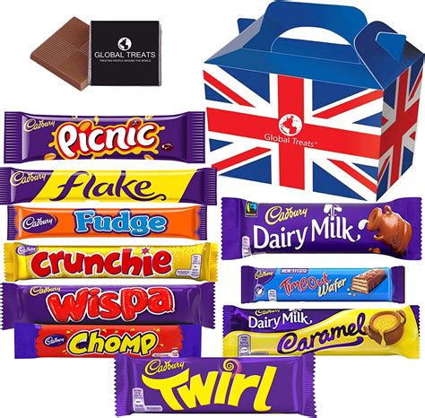 Cadbury Chocolate Bars T Pack With 10 Full Size Chocolate Bars Of