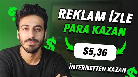 REKLAM İZLE GÜNDE 5 KAZAN Reklam İzleyerek Para Kazanma İnternetten