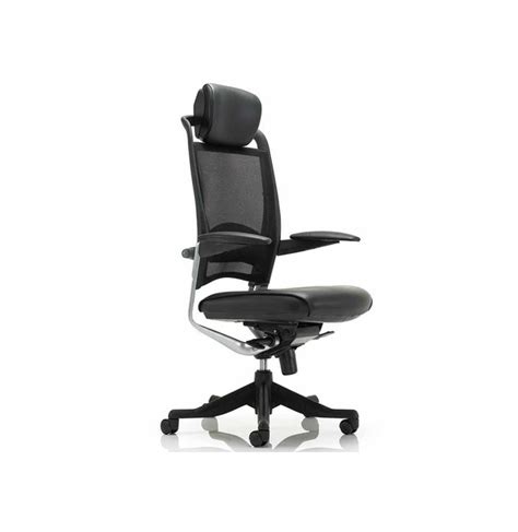 Torque Ergonomic Task Office Chair In Premium Black Leather