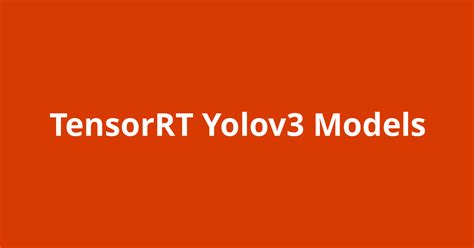 Tensorrt Yolov Models Open Source Agenda Hot Sex Picture