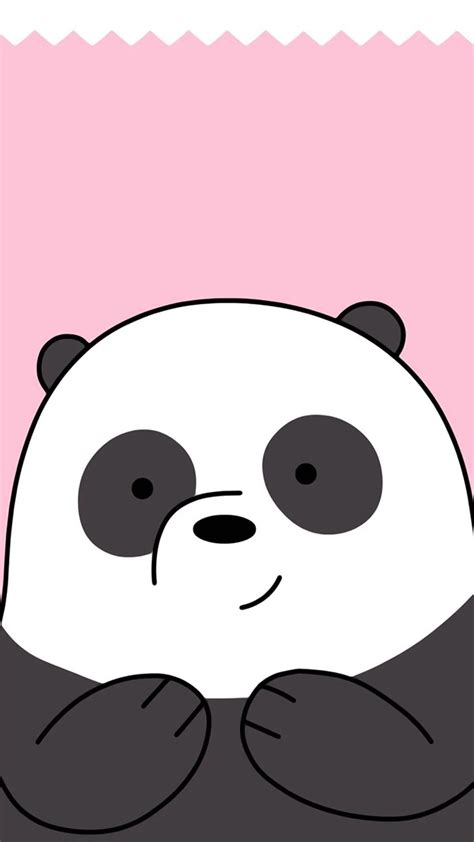 Get Wallpaper Gambar Kartun Panda Lucu Imut Pink Background Toyojunipo