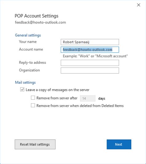 How To Change My Display Name In Outlook 2016 Mailtoh