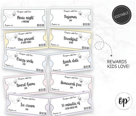 Pdf Printable Reward Tickets Printable Word Searches