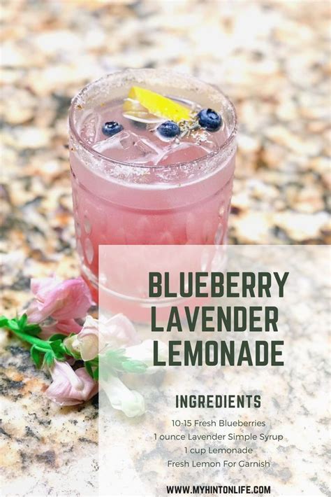 Simple Blueberry Lavender Lemonade Recipe Flavoredlemonade Blueberry