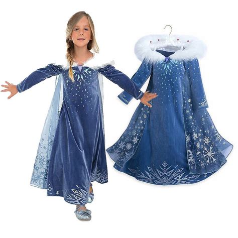 Winter Elsa Dress High Quality Baby Girls Costumes Snow Queen Cosplay