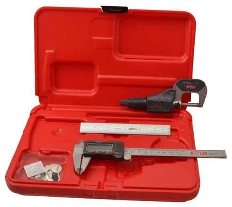 Spi Electronic Tool Kit 3pc Caliper Micrometer And Rule 13 988 1