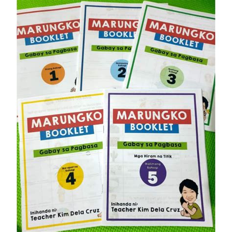 Marungko Booklet 5 Booklets Booklet Type For Easy Handling Back To