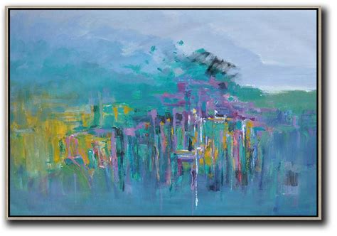 Horizontal Abstract Landscape Oil Painting On Canvasabstract Art On