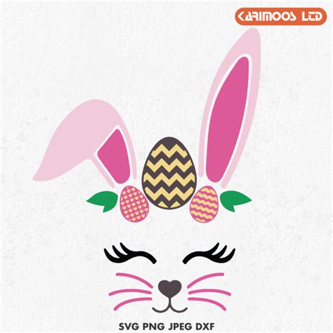 Easter cute bunny SVG cut file | Karimoos