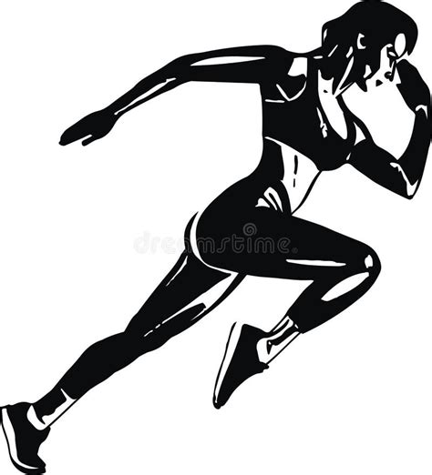 Runners Sketch Stock Illustrations 200 Runners Sketch Stock