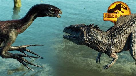 GIGANOTOSAURUS VS THERIZINOSAURUS ENDING Jurassic World Evolution Dominion Ep YouTube