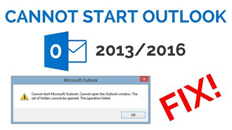 Outlook 2013 Error Cannot Start Microsoft Open The Technical Solutions