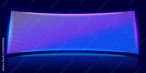 Curved Led Screen Digital Stadium Scene Glowing Video Stage And Lcd