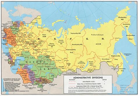Russia And The Former Soviet Republics Maps Perry Castañeda Map Collection Ut Library Online