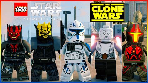 The Clone Wars Character Pack In Lego Star Wars The Skywalker Saga