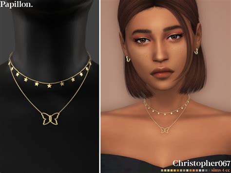 The Sims Resource Papillon Necklace Sims 4 Sims The Sims 4 Packs