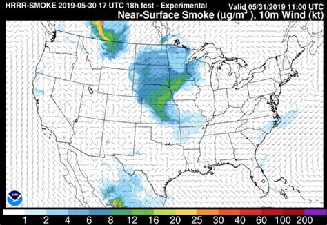 Maps Wildfire Smoke Conditions And Forecast Wildfire Today