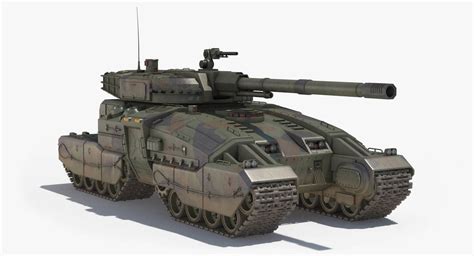 3d Model Sci Fi Tank 2 Cgtrader