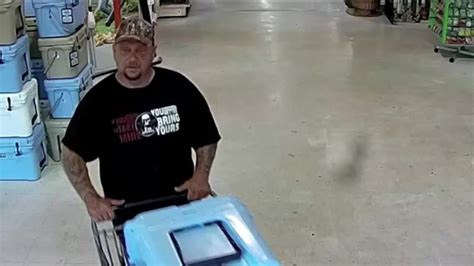 Police Seek Man Accused Of Stealing Yeti Coolers From Hardware