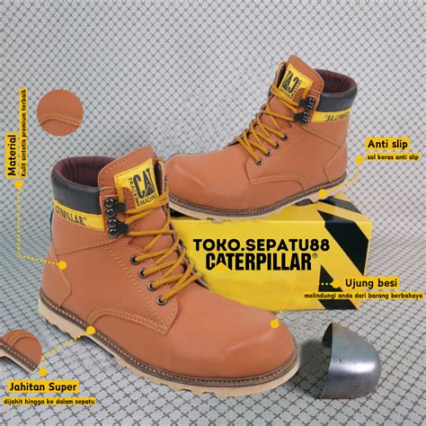 Jual Sepatu Safety Ujung Besi Original Caterfillar Sepatu Septy Septi