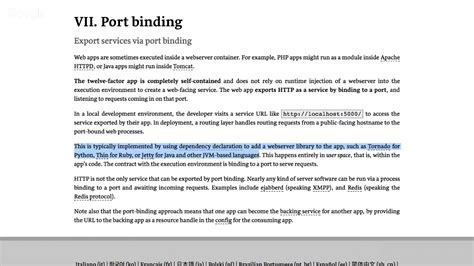 Basically, if service a directly calls into service b, for example. The TWELVE FACTOR APP - part 8 - Port binding - step by ...