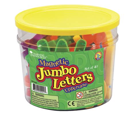 Learning Resources Jumbo Uppercase Magnetic Letters Set Of 40