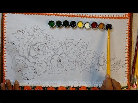 Roberto Ferreira Vamos Aprender A Pintar Arranjo De Rosas E Folhas