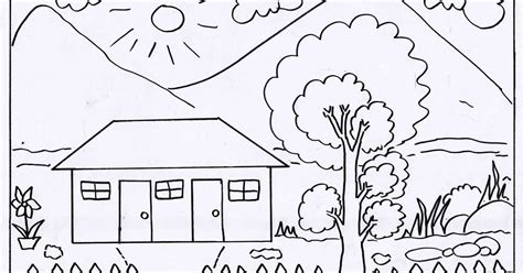 Mewarnai Gambar Tema Alam Semesta Untuk Anak Tk