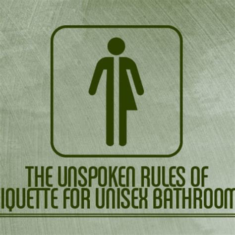 The Unspoken Rules Of Etiquette For Unisex Bathrooms Complex