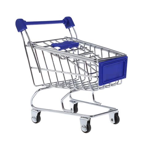 Metal Mini Shopping Cart Supermarket Toy For Children Pretend Play In