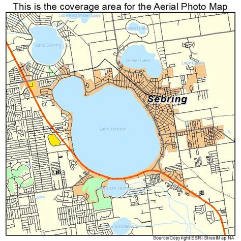 Aerial Photography Map Of Sebring Fl Florida
