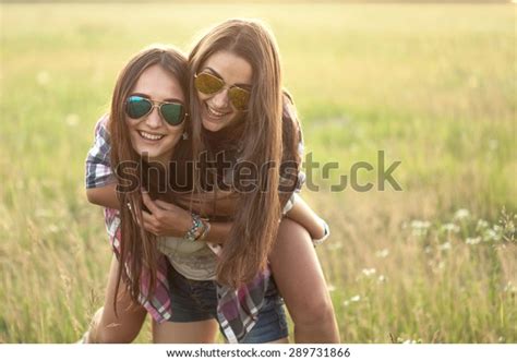 Two Best Friends Girls Having Fun Stock Photo 289731866 Shutterstock