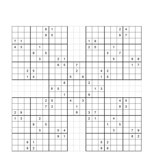 5 Square Sudoku Printable Sudoku Puzzles Printable