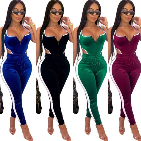 2021 Sexy Jumpsuits Sleeveless Backless Womens Jumpsuits Fashion Party Nightclub Jumpsuits From