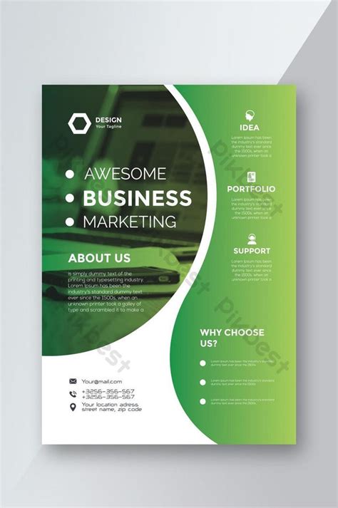 Professional Gradient Business Marketing Flyer Design Template Ai