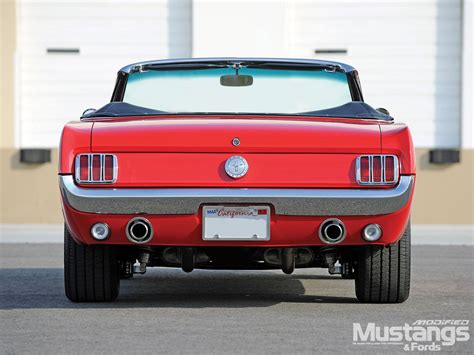 1966 Ford Mustang Convertible Rear View Ford Mustang Convertible
