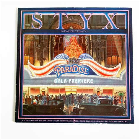 Vintage Styx Paradise Theatre Lp Album Vinyl Original Record Excellent