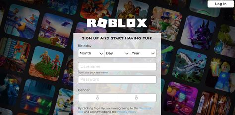 Roblox Login Sign Up