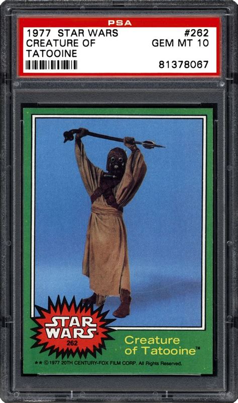 1977 Star Wars Creature Of Tatooine Psa Cardfacts