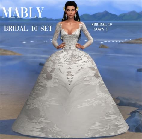 Bridal 10 Set Gown Dress And Jumpsuit At Mably Store Sims 4 Updates