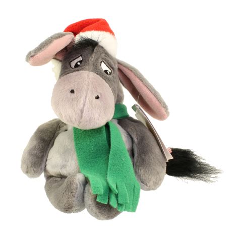 Disney Bean Bag Plush Holiday Eeyore Winnie The Pooh 11 Inch