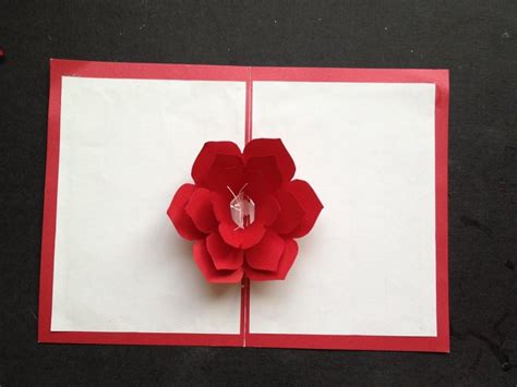 Fantastic pop up christmas cards. Easy To Make A 3D Flower Paper Card Tutorial & Free ...