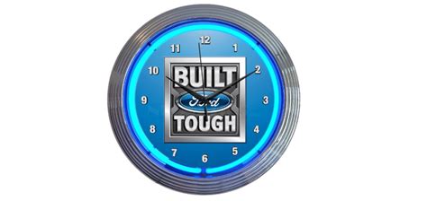 Neonetics Built Ford Tough Neon Clock 4mudders Jeep Off Road Parts