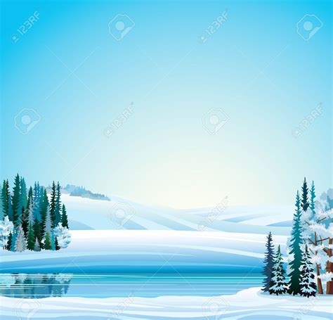 Icy landscape clipart - Clipground
