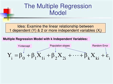 Ppt Introduction To Multiple Regression Powerpoint Presentation Free