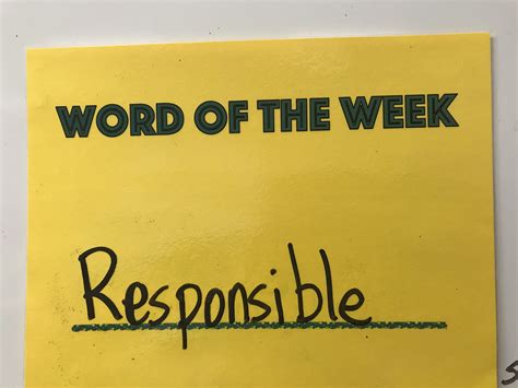 Word of the Week: Responsible | Bibleway Christian Academy