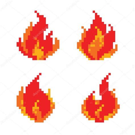 Flame Pixel Art
