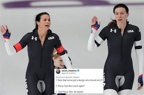 Team Usa Speed Skating Pervy Uniforms At Winter Olympics Cause Twitter Meltdown With Odd Light